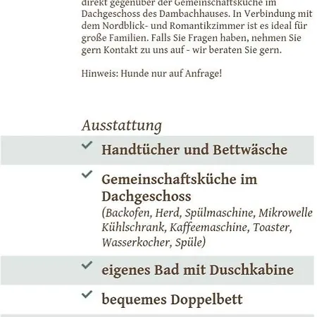 Dambachhaus Apartment Thale